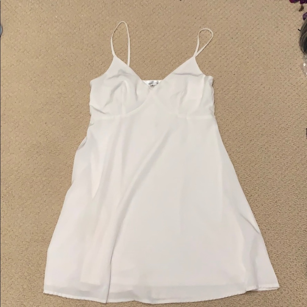 Sexy simple white dress